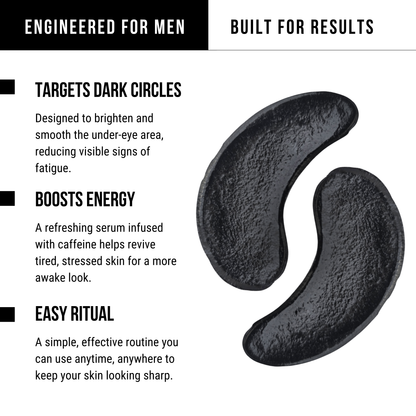 Face Armor Under Eye Battle Strips for Men (Pack of 6)