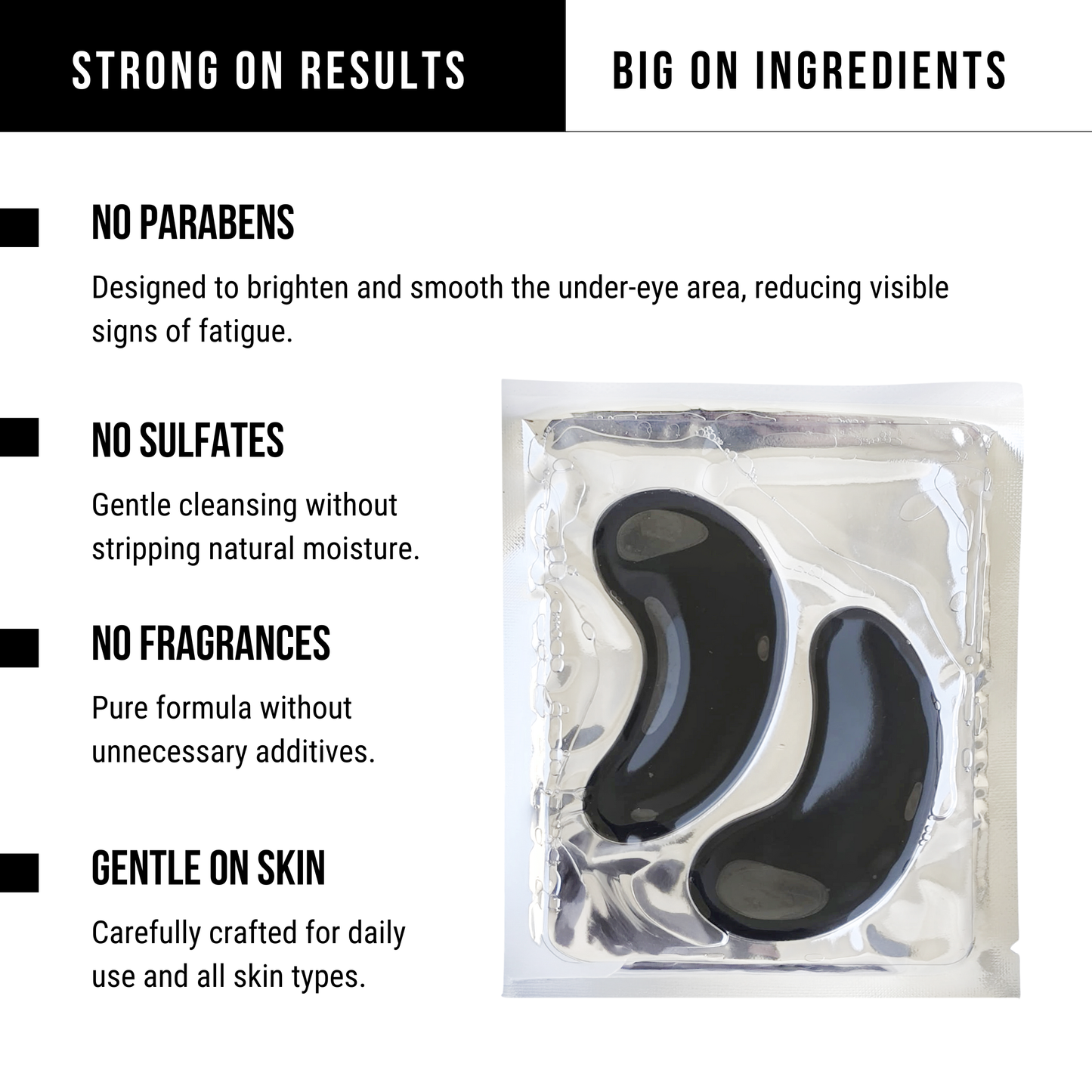 Face Armor Under Eye Battle Strips for Men (Pack of 6)