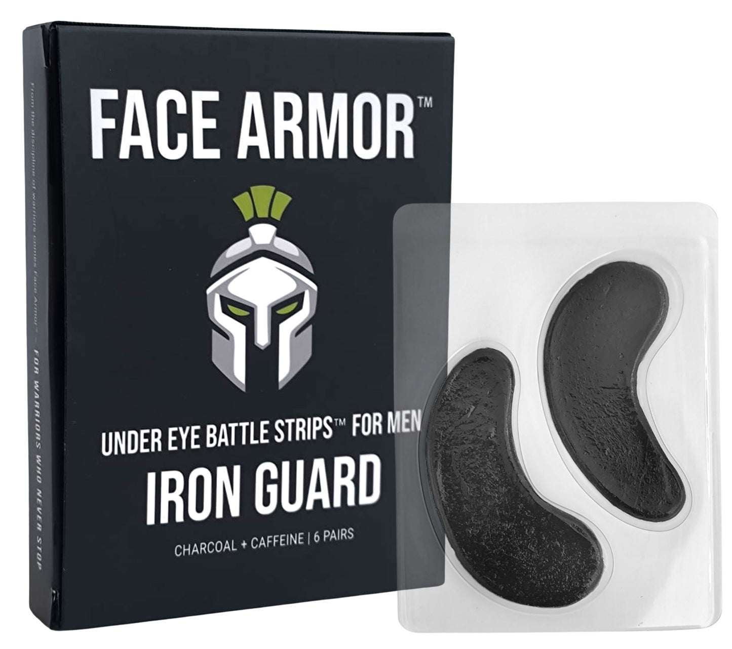 Face Armor Under Eye Battle Strips for Men (Pack of 6)