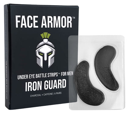Face Armor Under Eye Battle Strips for Men (Pack of 6)